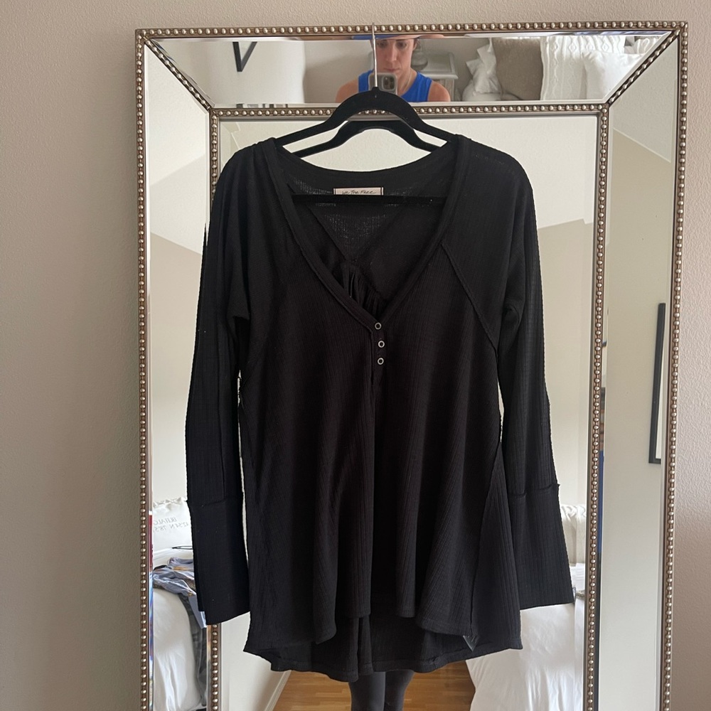 Free people black tunic staple